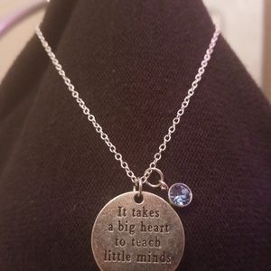 Teacher appreciation necklace